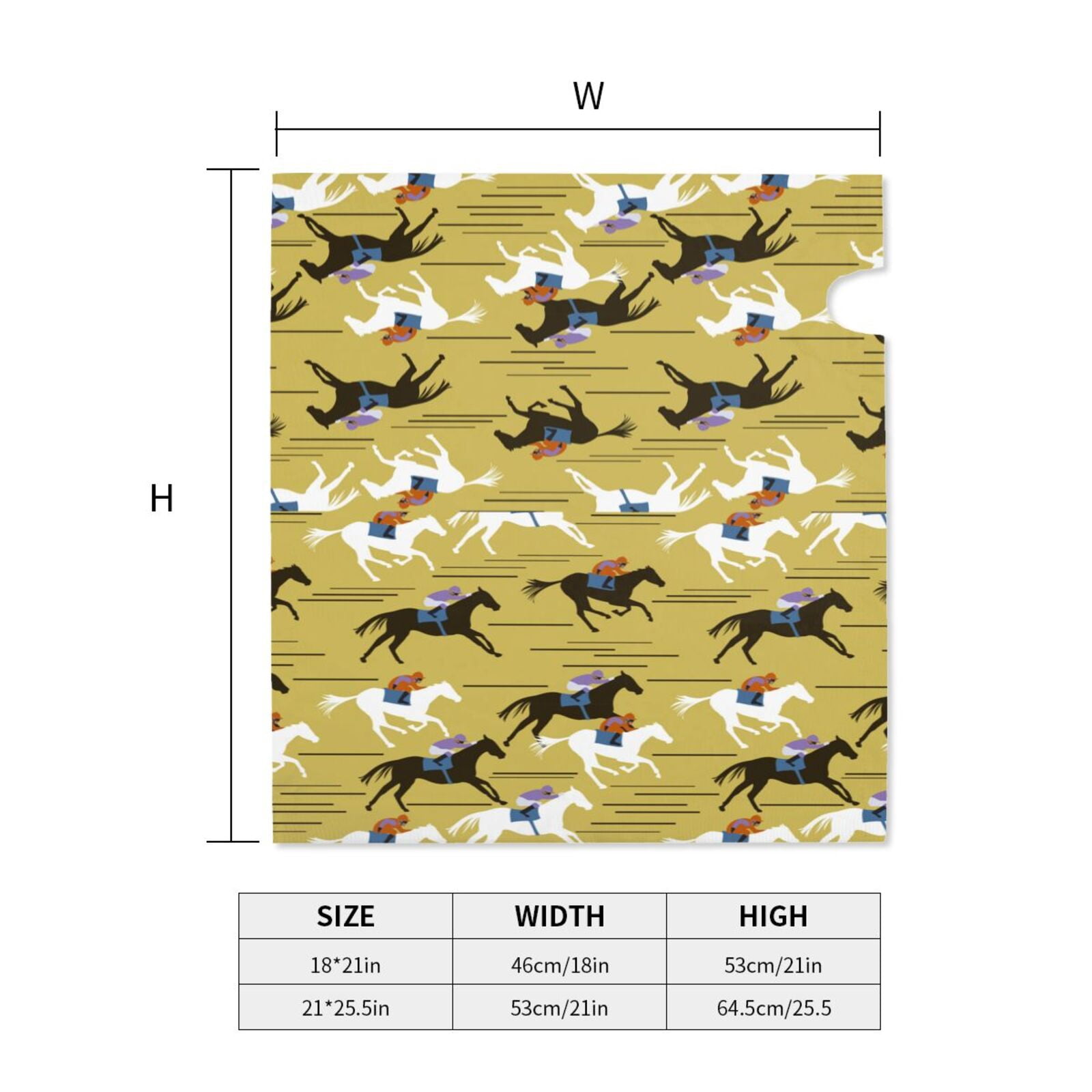 Logiee Horsemen In Horseraces Print Post Letter Box Wrap Decor, Mailbox Cover Suitable for Standard Mailbox and Large Size Mailbox,Outdoor Yard Decoration-25.5x21 in