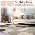 thumbnail image 2 of ODIKA 8' x 10' Machine Washable Non-Slip Area Rug, Contemporary Stripe High Traffic Rug, Gray, 212706, 2 of 7