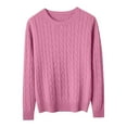 thumbnail image 3 of Mgmyaa Women's Oversize Sweater Crew Neck Long Sleeve Knit Shirt Spring Fall Loose Layering Pullover Tops, 3 of 5