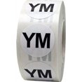 thumbnail image 1 of White Circle YM Youth Clothing Stickers | 0.75" Inch Round | 500 Pack, 1 of 1