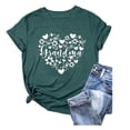 thumbnail image 1 of WEAIXIMIUNG T-Shirt Décontracté d'Été pour Femmes, Col Rond, Imprimé Lettres Anglaises, Manches Courtes, Coloré, 1 of 2