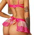 thumbnail image 4 of Womens Costumes Lingerie Set with Crop Tops Shirt and Mini Skirt, 4 of 5