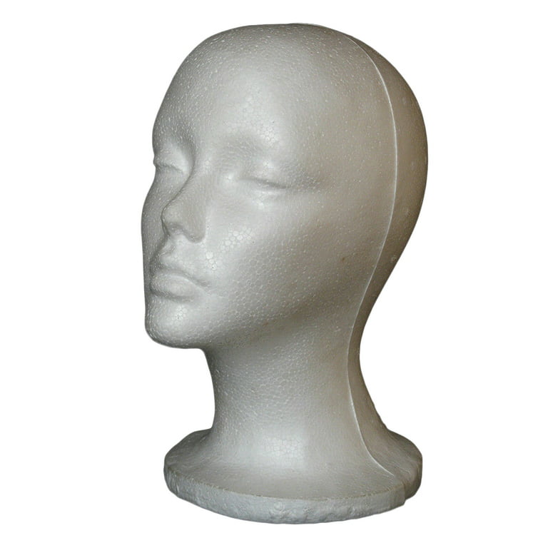 Listenwind Female Foam Mannequin Head Model Hat Wig Holder Display Stand  Rack 