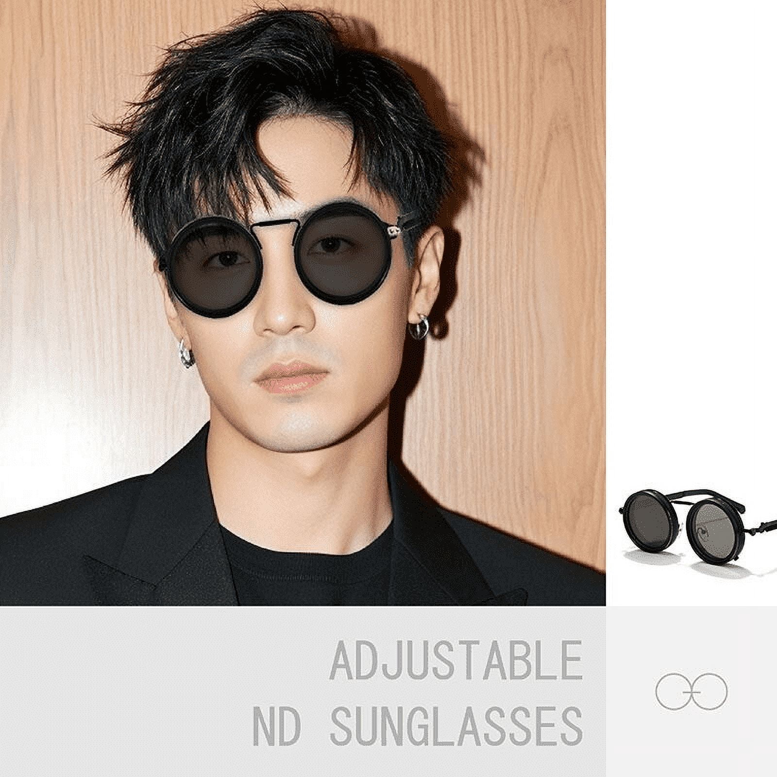 Outdoor Drving Travel Fishing Adjustment ND Filter Sun Glasses Men Sunglasses