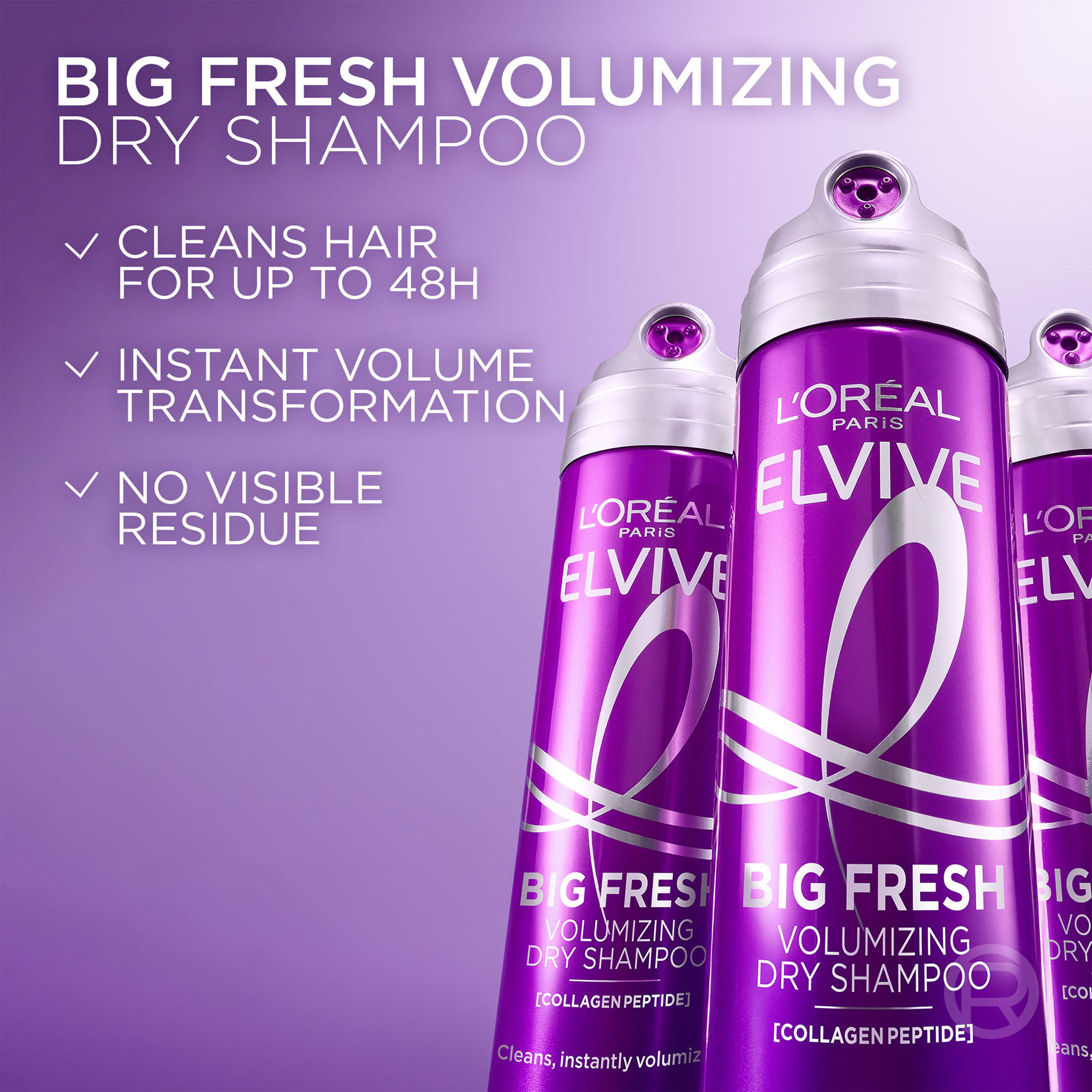 L'Oréal Paris Elvive Collagen Peptide Plus Dry Shampoo photo 3