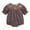 Coffee, variant on Weebloom Halloween Girls Rompers Bodysuits Casual Short Sleeve Top With Pumpkin Embroidery Collar Kids Jumpsuits Outwear,2-3 Years