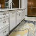 thumbnail image 2 of Milania Watercolor Effect Runner, Gargoyle Gray/PaleYellow, 2ft-10in x 7ft-10in, 2 of 7