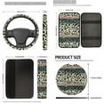 thumbnail image 5 of Uorisanigo Aztec Cow Print 18 Pack Car Seat Cover Full Set, with Wheel Cover Protector Armrest Covers Cushion Seat Belt Pads Cup Holder Coaster Headrest Handbrake Gear Shift Covers Key Chains, 5 of 7