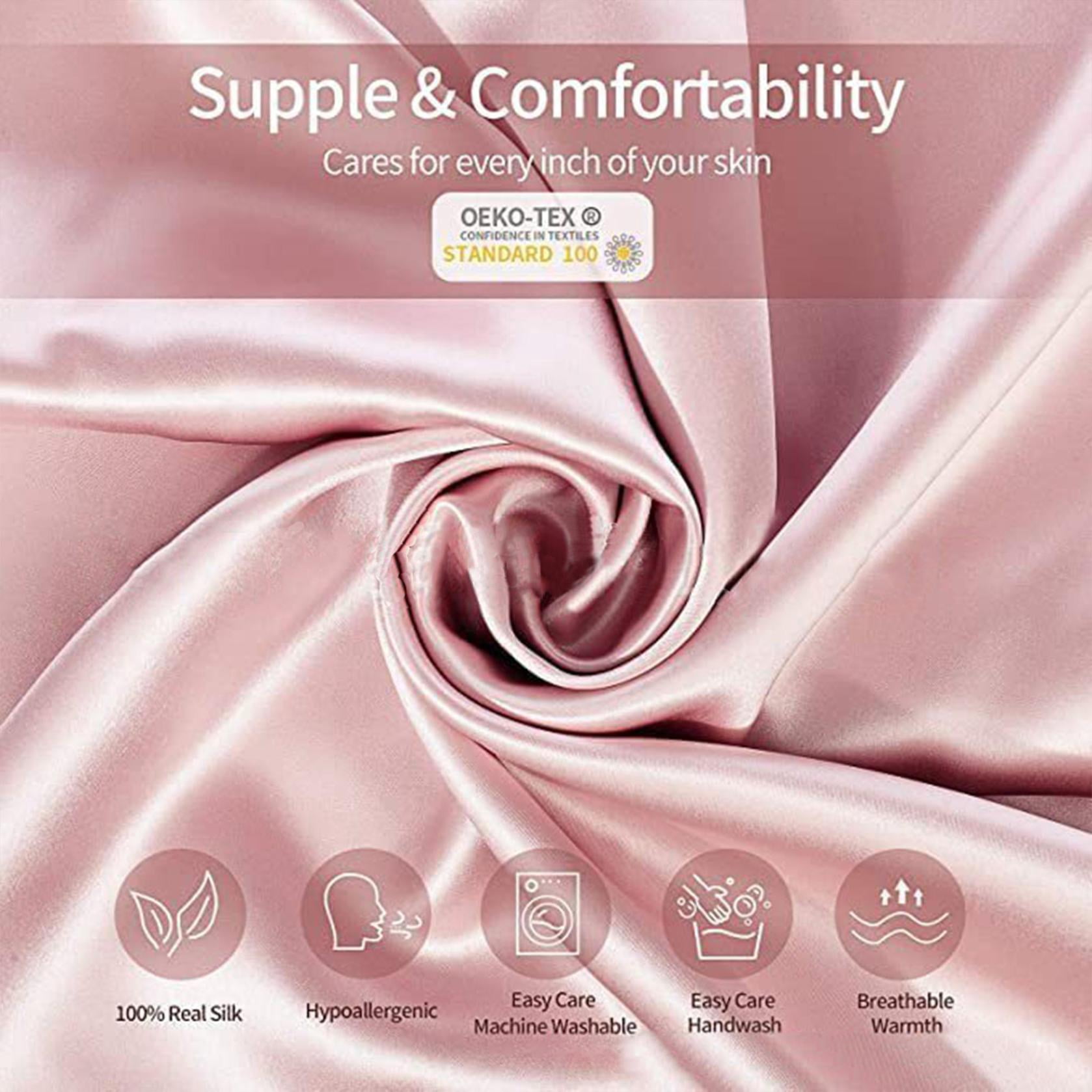 Clearance Under$5 Silk Pillow Case,Satin Pillowcase for Hair and Skin,Satin Pillowcase for Hair and Skin,Super Soft and Cooling Similar to Silk Pillow Cases(Blue 1pc 30*23in)from ANMUYUM