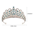 thumbnail image 3 of MasteelfCA Wedding Bride Crown Bridal Rhinestone Crown Birthday Party Tiara Wedding Hair Accessory, 3 of 7