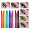 thumbnail image 1 of 12 Uds. Delineador de ojos líquido colorido arcoíris mate Set 12 colores suave e hiperafilado pincel delineador de ojos Bdliv,11 Feliz Sencillez, 1 of 4