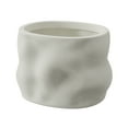 thumbnail image 6 of Better Homes & Gardens Mallory 12 inch Resin Planter White, Elegance Design with Drainage Hole, 6 of 9