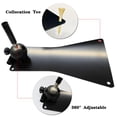 thumbnail image 2 of Golf Swing Trainer Practice Plate Durable Metal Practice Tool for Alignment Stick Hitting Mat Indoor Backyard Outdoor Training black, 2 of 5
