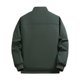 thumbnail image 2 of Ceisia Men's Solid Color Stand Up Collar Zipper Warm Coat Casual Fashion Outdoor Daily Long Sleeve Outerwear Gift, 2 of 3