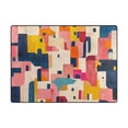 thumbnail image 5 of Yayeee Area Rugs for Living Room 6.7'x4.8' Indoor Non Slip Washable Bedroom Carpet, Art Geometric, 5 of 5