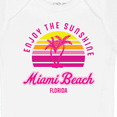 thumbnail image 4 of Inktastic Summer Enjoy the Sunshine Miami Beach Florida in Pink Boys or Girls Baby Bodysuit, 4 of 5