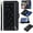 Black, variant on Wallet Case for Samsung Galaxy S10+ S10 Plus,Magnetic Handbag Zipper Pocket PU Leather Flip with 9 Card Slots and Wrist Strap Folio TPU Stand Case for Samsung Galaxy S10+ S10 Plus - Gold