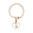 thumbnail image 1 of Accessoires de Charme pour Gobelets Forme de Cœur Initiales Identification Poignée Charms Idée de Noël Réfléchie, 1 of 5