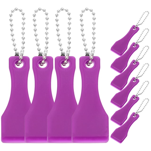 Miangastore 10Pcs Lottery Scraper Tool in Violet 2.2x0.8x0.2in for Adults