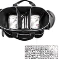 thumbnail image 5 of Lazsy Cleaning Supply Organizer Bag Detachable Shoulder Strap Multi Pocket Cleaning Bag with Handle Household Storage for Cleaners, Janitors, Housekeeping, Black, 5 of 10