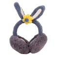 thumbnail image 2 of Orejeras de felpa gruesa y cálidas para el invierno, ligeras y protectoras para los oídos. Azul, 2 of 9