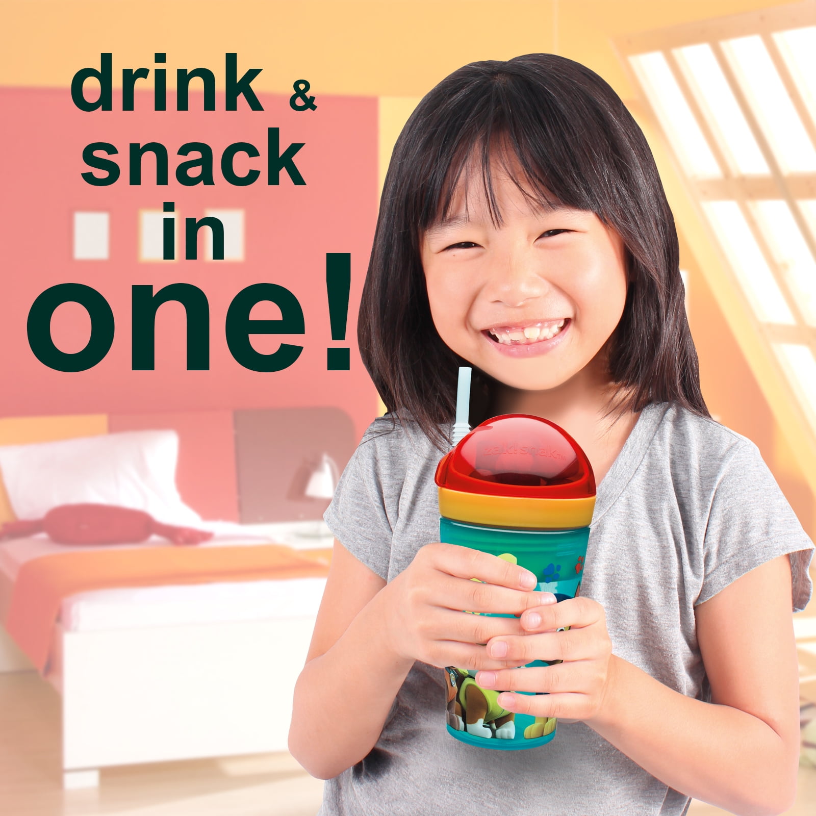 Zak designs kids cup mug 3+ blue red lid baseball theme rare juice soda  snacks