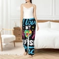 thumbnail image 4 of Fotbe I Love My Autism Pantalones de Pijama para Mujer, Pantalones de Dormir, Pantalones Pj con Cordón y Bolsillos-Medium, 4 of 6