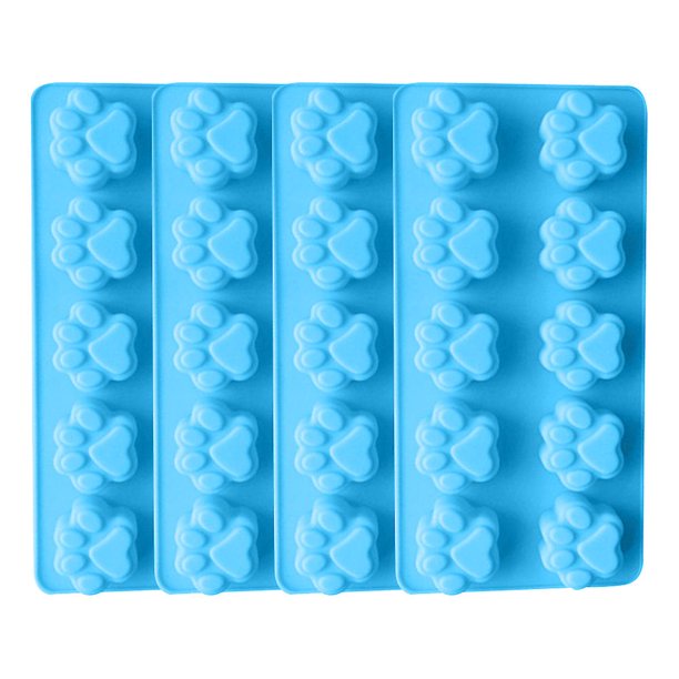 Molde de silicona con estampado de pata, molde reutilizable para hornear Chocolate con forma de pata de perro y gato