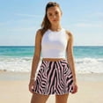 thumbnail image 3 of Yuyamidu Pink Zebra Stripe Golf Skirts for Women with Pockets Comfortable Tennis Skirt with Shorts Athletic Skort for Workout Running Walking, Size M, 3 of 7