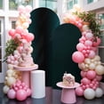 5FT Arch Backdrop Covers, Teal Black Ombre Wedding Arch Cover Stretchy ...