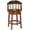 Green-26IN, variant on AULIFE Bar Stools Mid-Back Modern Swivel Barstools,Kitchen Counter Genuine Leather Upholstered Island Barstool with Footrest for Home Kitchen Dining Room