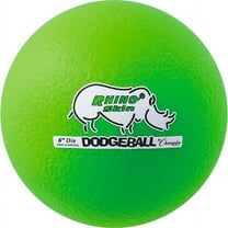 Champion Sports Rhino Skin Dodgeball (Single, Neon Green, 6" D)