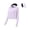 Purple, variant on Women's Ice Silk UV Sun Protection Hoodie Jacket With Zipper Thin Breathable Loose Fit Cycling Sun Clothing With Detachable Hood Lightweight Long Sleeve Sunshirt Windproof Skin Friendly Coat
