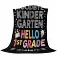 thumbnail image 6 of Black Graduation Blanket Soft Cozy Warm Throw Blanket for Couch, Plush Fuzzy Flannel Fleece Blankets for Sofa, Funny Words Kindergarten Bed Blankets Lightweight Gifts for Women, 50"x80", 6 of 9