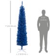 thumbnail image 3 of HOMCOM 7ft Pencil Artificial Christmas Tree With Realistic Branches, 3 of 10