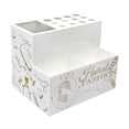 thumbnail image 1 of BELOVING Support de Ciseaux de Coiffeur Boîte de Rangement pour Brosses de Coiffure Blanc, 1 of 10