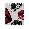 thumbnail image 5 of Lips Curtains Black Out 63 Inch Length Curtains for Sliding Glass Doors Bedroom Living Room 2 Panels Set, 5 of 5