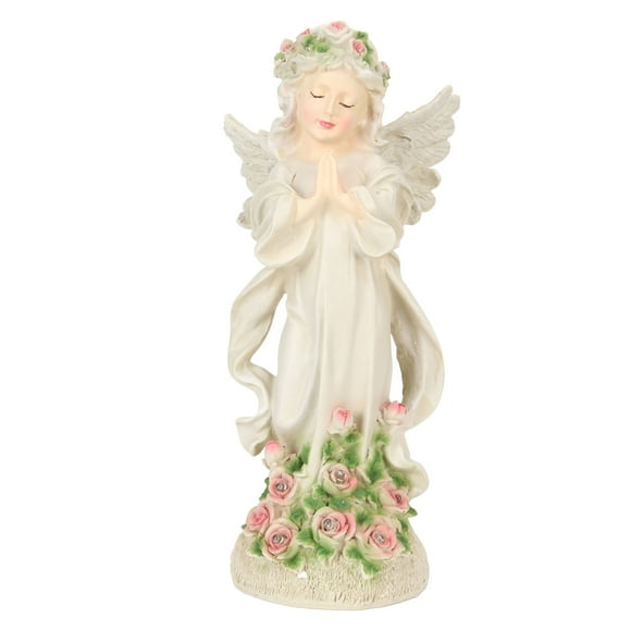 Solar Angel SculptureSolar Angel Statue Resin Angel Statue Decorationwith Night Light Solar Angel Sculpture Ornament Smart Functionality