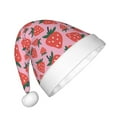 thumbnail image 2 of Cauagu Cartoon Strawberry Pattern Christmas Hat for Kids,Xmas Holiday Hat Santa Hat for Boys & Girls Festive Headwear Accessories for Christmas/New Year/Holiday, 2 of 6