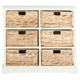 thumbnail image 3 of SAFAVIEH Keenan Nautical 6 Wicker Basket Storage Chest, Distressed White, 3 of 4