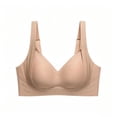 thumbnail image 2 of Wirefree Lift Bra for Small Chest, Push Up Bra, Women's Underwear, No Underwire Seamless, Soft Support Anti-Sagging, Comfy Breathable, Daily Wear | TruBelle,Khaki 2XL, 2 of 6