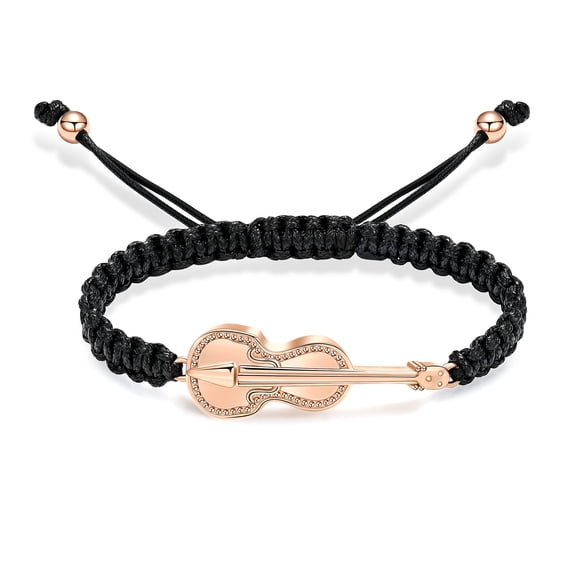 Guitar Urn Cremation Urn Bracelet for Ashes Stainless Steel Music Guitar Cremation Keepsake Memorial Urn Bracelet for Women Men