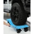 thumbnail image 5 of Car Dolly Set of 2, Manganese Steel Heavy Duty Car Mover Wheel Dollies with Antiskid Plate & 360 Degree Rotatable Wheel, Blue, 5 of 7