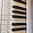 thumbnail image 4 of multicolor Piano keyboard stickers, bold letter piano stickers, 4 of 5