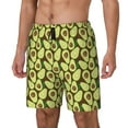 thumbnail image 2 of Balery Avocado Mens Swim Trunks Swim Shorts for Men Quick Dry Inseam Beach Shorts with Compression Liner Pocket-3X-Large, 2 of 9