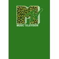 thumbnail image 2 of Men's MTV Cheetah Print Logo  Sweatshirt Kelly Green X Large, 2 of 4