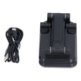 thumbnail image 2 of Cargador inalámbrico plegable T6, soporte para teléfono móvil, auriculares y tableta, color negro, 2 of 5
