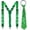 C, variant on Sequin tie – Suspenders Suit, Sequin Suspenders Set for Men, Cosplay Mardi Gras Concerts Party Accessory