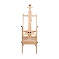 thumbnail image 5 of Wliqien H Frame Easel, French Easel with Casters, Solid Beech Wood Easel, Painting Canvas Holder Stand, Tilts Flat Artist Easel, Height Angle Adjustable, 5 of 8