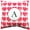 A, variant on Heart Pattern Monogram Decorative Pillow - 16" x 16", N